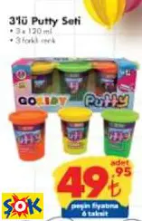 GOKİDY 3'LÜ PUTTY SETİ OYUNCAK